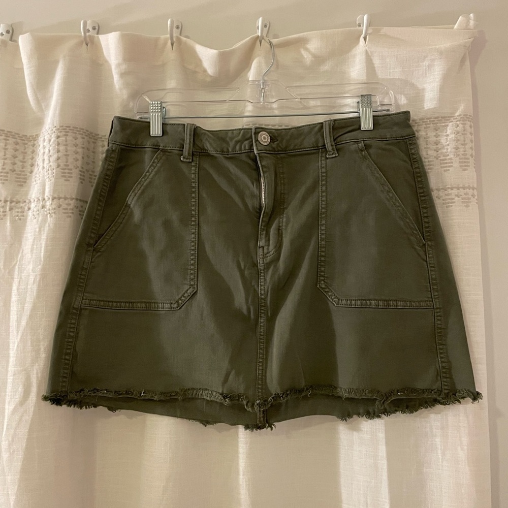 Green Army Skirt